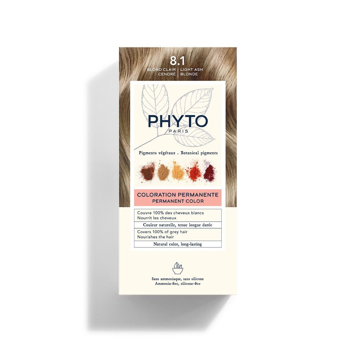 Phyto Hair Color 8.1 Rubio Claro Cendre